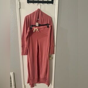 Free People Coral Lounge Set